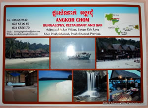 Angkor Chom Bungalows on Koh Rong Island.  SihanoukVille, Cambodia.