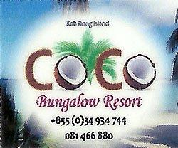 coco bungalow resort, koh rong island