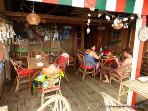 La Mami Italian Restaurant and Rooms on Koh Rong Island.  SihanoukVille, Cambodia.